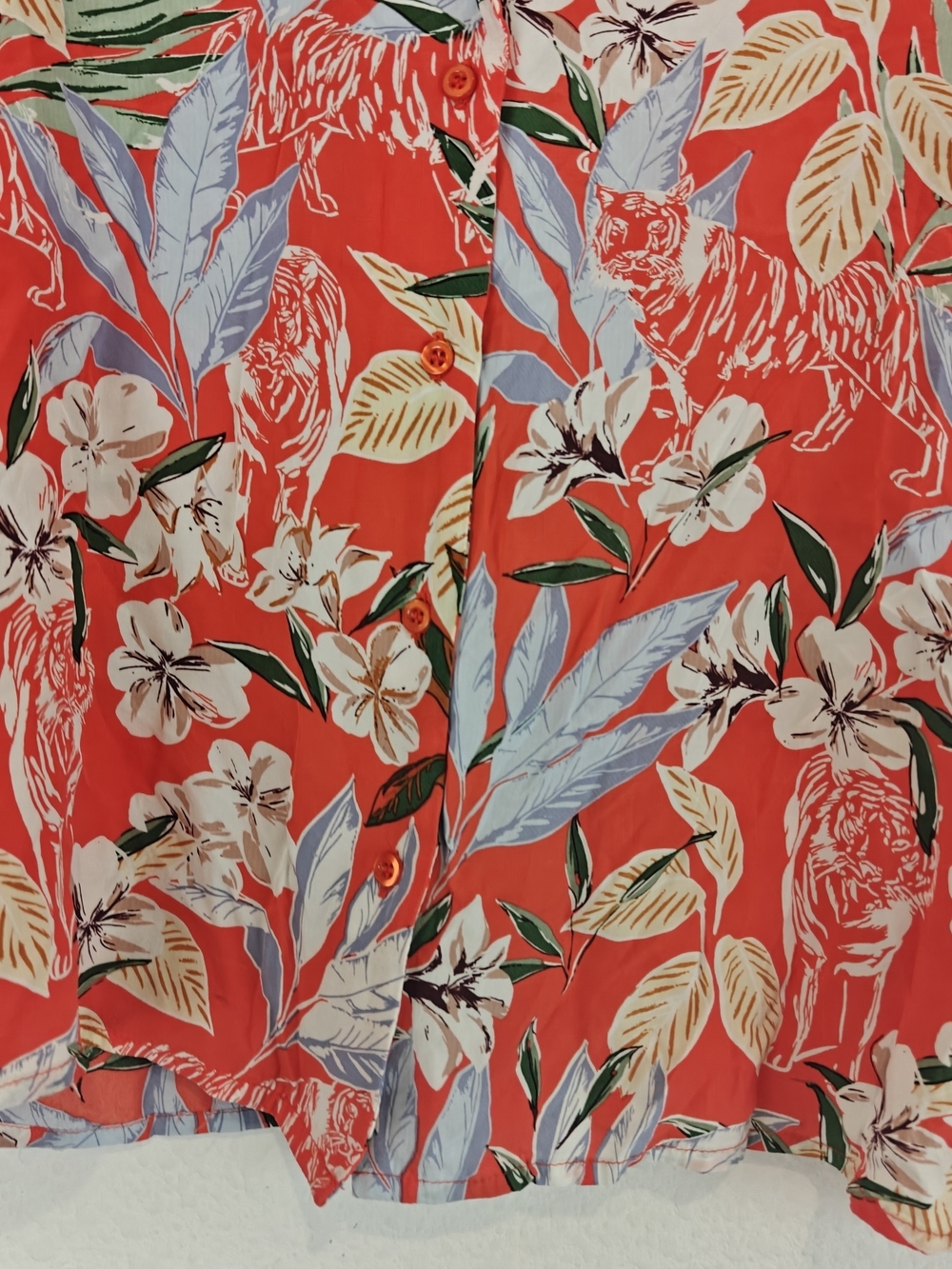 Maje Tropical Floral Viscose Button-Up Blouse Size 1/S NWOT Parisian Chic - Picture 11 of 16
